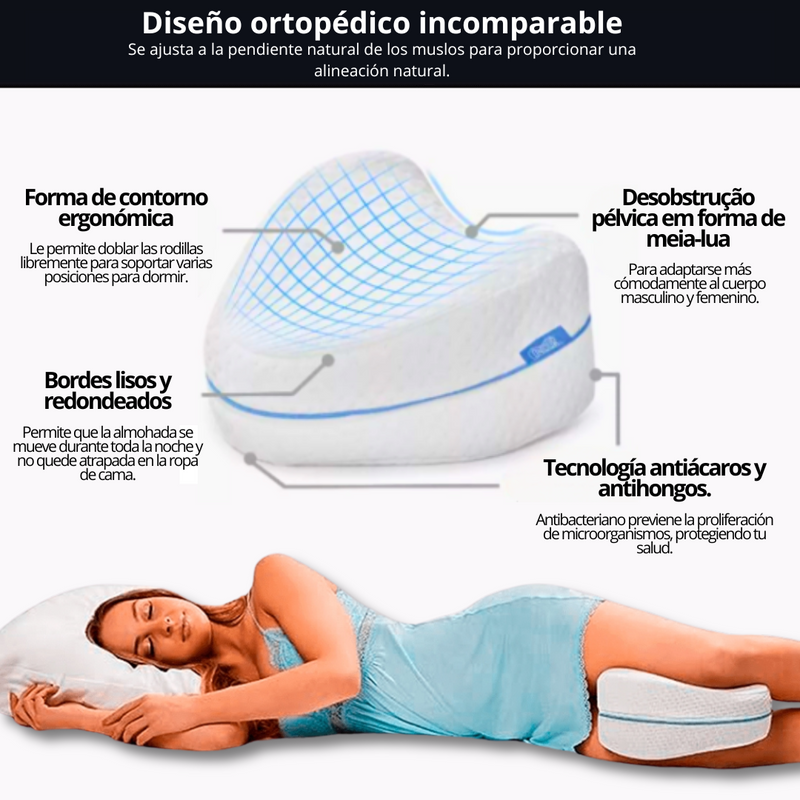 LEG PILLOW - Almohada Ortopédica Entre Piernas Espuma